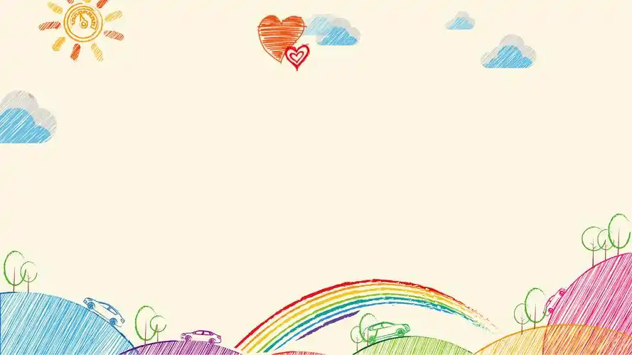 4k童趣卡通儿童歌舞舞台背景素材卡通背景