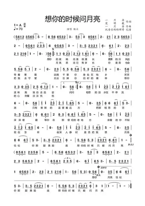 想你的时候问月亮