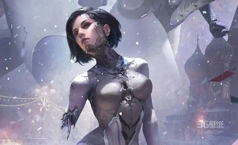 动漫被分解的女机械人1