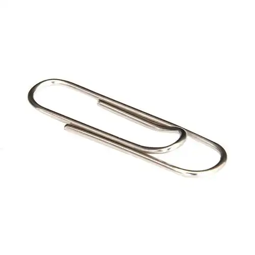 专业办公文具回形针 镀镍回形针 银色金属28mm回形针 100枚/盒