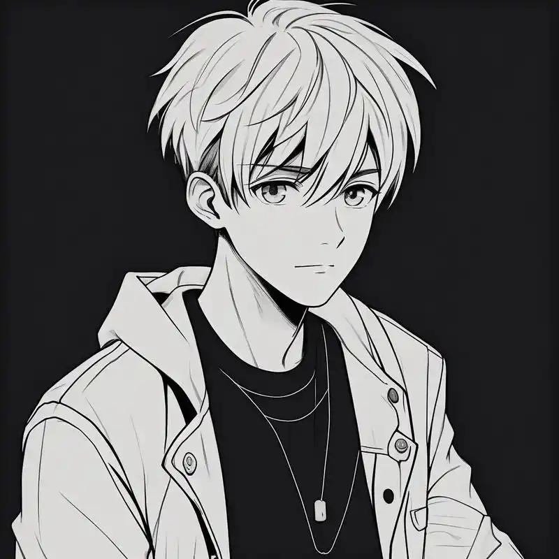 简约男生头像96