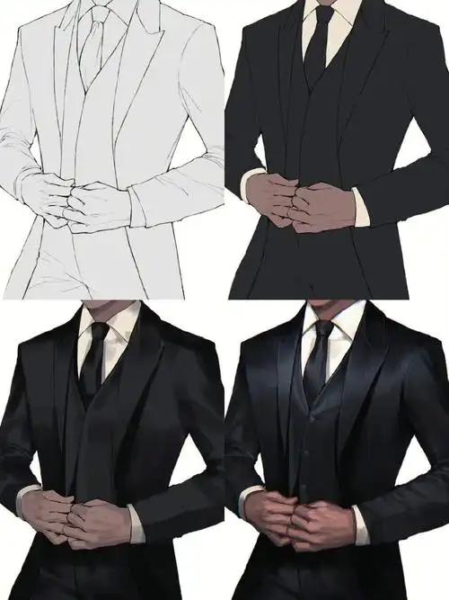 画画  #动漫  #漫画  #二次元  #西装  #艺术  #美术生  #绘画日常