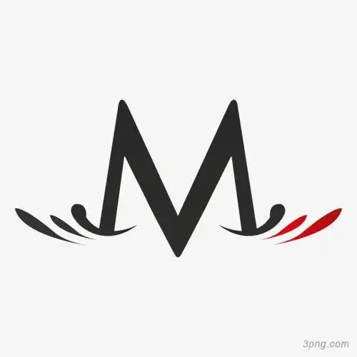 手绘黑色英文字母mpng素材透明免抠图片艺术字集