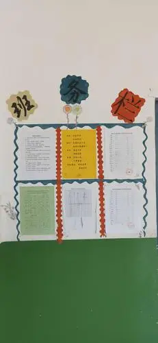 公告栏公布一些班级信息,让学生及时了解信息及学习情况,能很好的督促