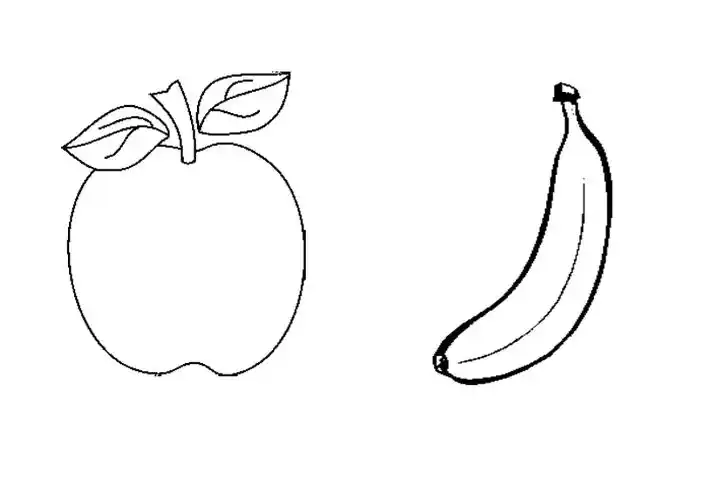 直接打印幼儿水果涂色