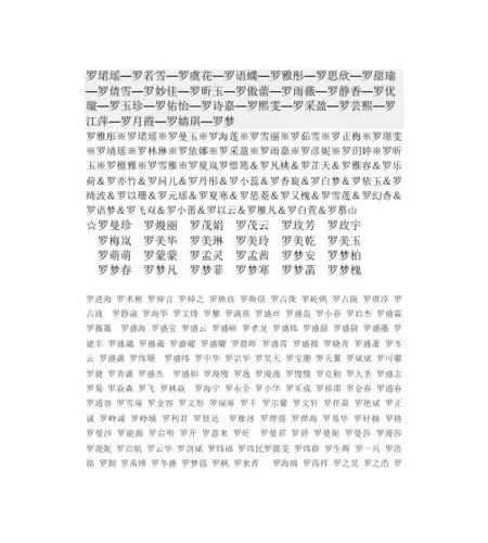 罗氏字辈大全 - 百度文库