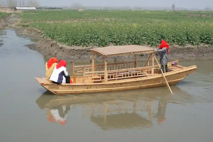 永帆直销水上观光船餐饮船玻璃钢画舫船