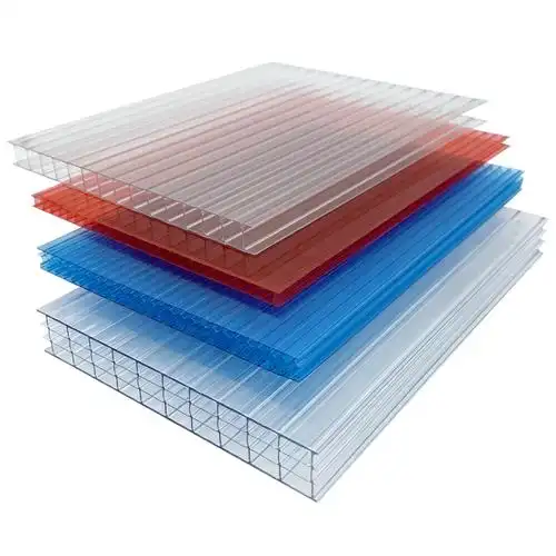 定制阳光板透明pc耐力板温室大棚车雨棚中空实心采光板隔热遮阳板