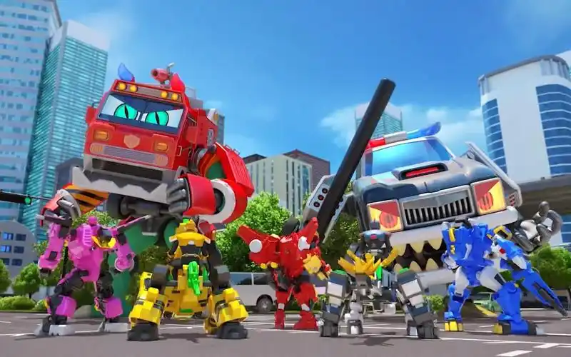 迷你特工队之超级恐龙力量第2季迷你特工队大战卡车怪兽坏蛋的英雄之