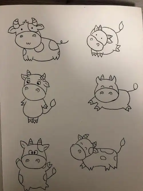 简笔画62动物篇牛