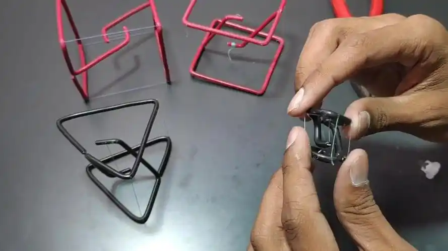 用铁丝制作反重力张力装置