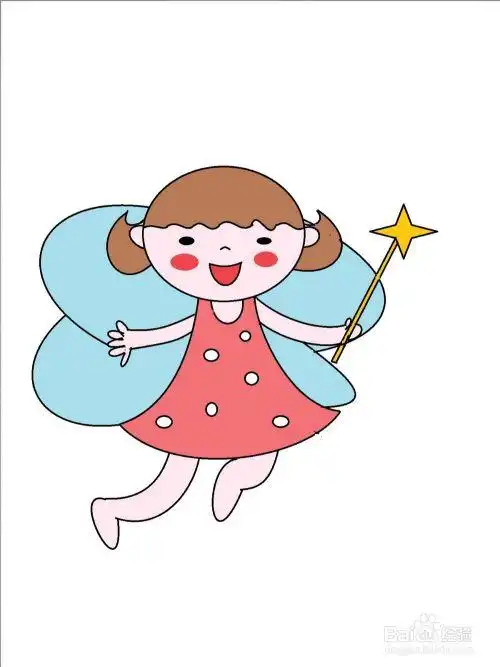 适合宝宝的简笔画小仙女公主小猪佩奇的画法