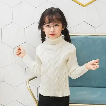 女童毛衣2018秋冬新款套头洋气韩版儿童加绒加厚小女孩针织打底衫