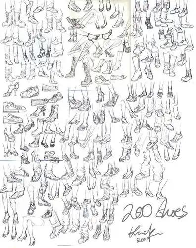 游戏原画动漫人物鞋子画法