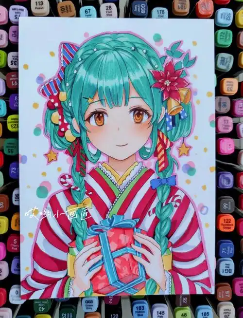 马克笔动漫人物绘画素材步骤来啦