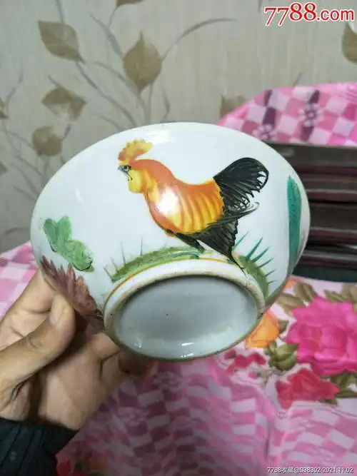 公鸡碗鸡公碗一枚品相不错临清运河古玩店_价格150元【临清运河古玩店