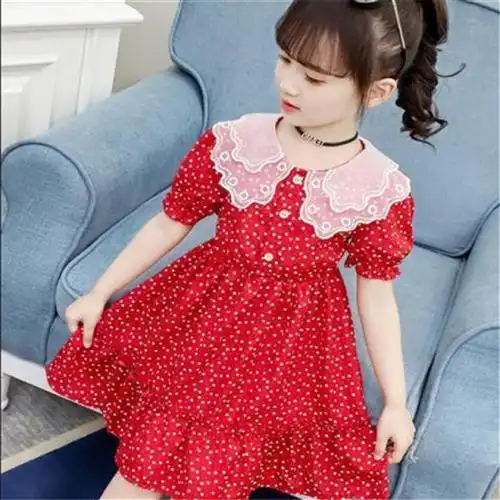 女童夏装连衣裙2020新款韩版超洋气小女孩公主裙儿童网红雪纺裙子参数
