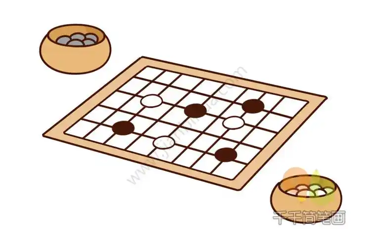 围棋简笔画图片教程