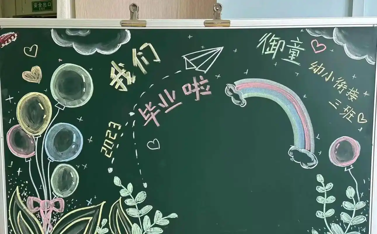 幼儿园毕业拍照背景图.