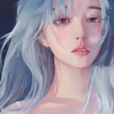 个性油画女生头像