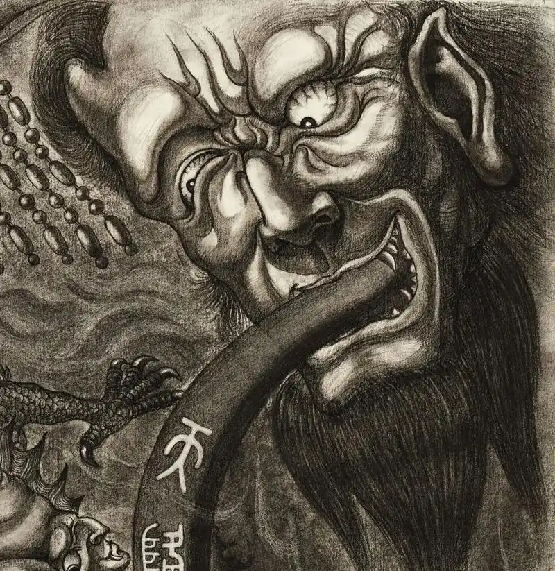 画一件新作钟馗捉鬼