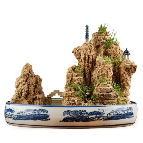 吸水石 上水石 组合假山盆景造景微景观奇石20-24厘米 石头可选图