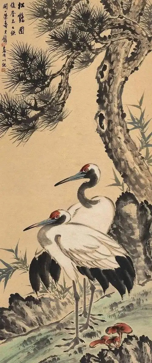 历代国画名家笔下的松鹤图松鹤延年福寿绵长