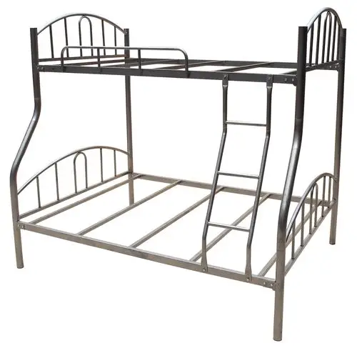 厂家供应加厚双层铁架床学生双层铁床架员工宿舍上下铺铁架床批发
