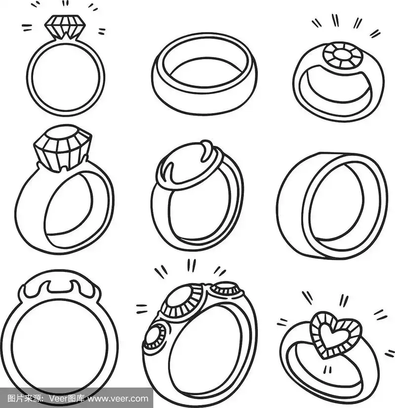 矢量,结婚戒指,戒指,水晶玻璃器皿,妻子