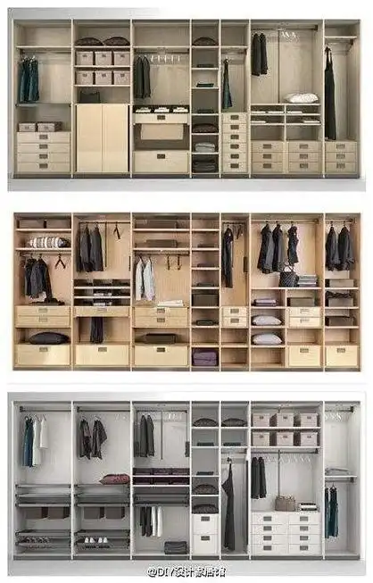 衣柜布局攻略 索菲亚教你如何规划衣柜内部衣柜内部结构设计参考图