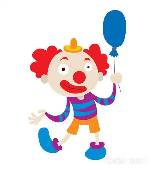 小丑人物矢量卡通