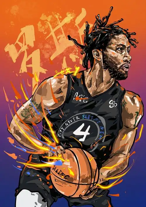 罗斯nba|插画|创作习作|不会画画的肉小小 - 原创作品 - 站酷 (zcool)