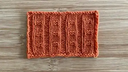 简单的上下针,也能织出大方的花样,织衣服和配饰都漂亮