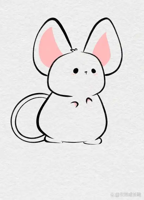 12生肖小老鼠简笔画教程          幅简笔画-48