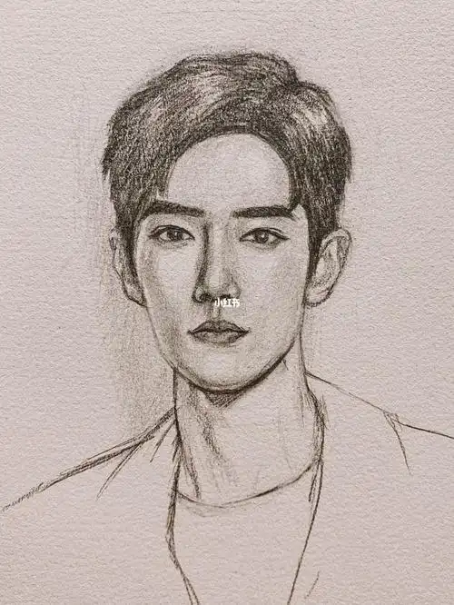 第一次画肖战是不是脸画长了