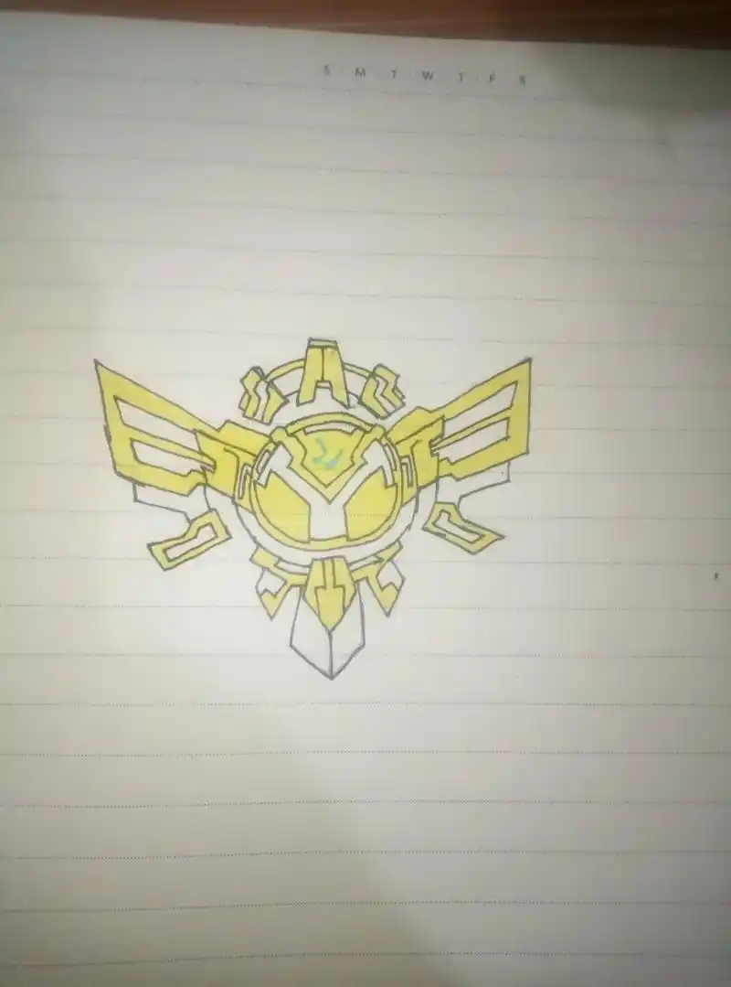 超人联盟勋章被我画废了[微笑]