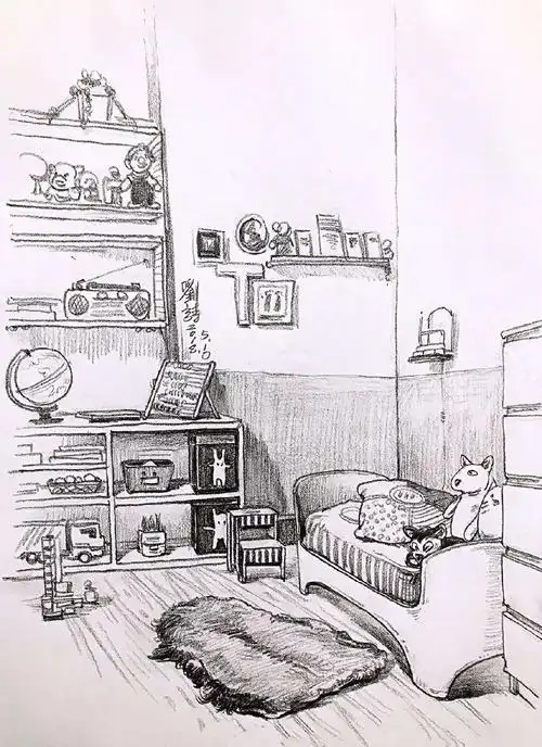 场景速写中道具和衣物的质感刻画(一)