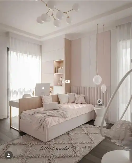 儿童房嫩fufu的女孩房设计非常