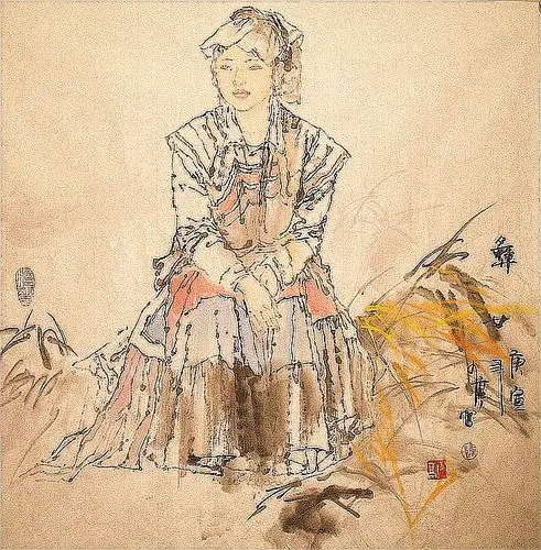 陈少亭彝族国画系列