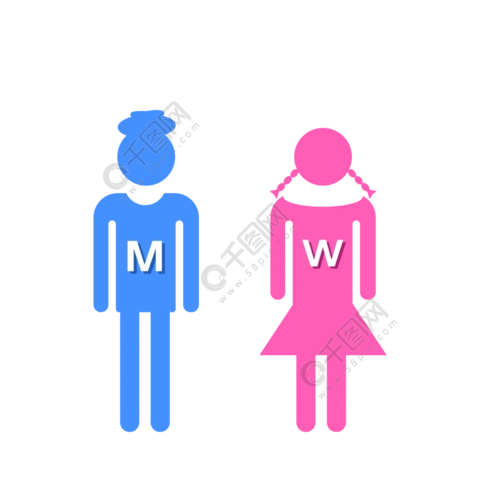 厕所设施男女标志