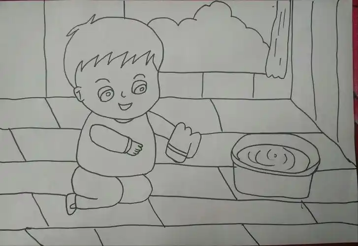 肥城市高级技工学校16级高职幼师四班朱晓婷简笔画作品展