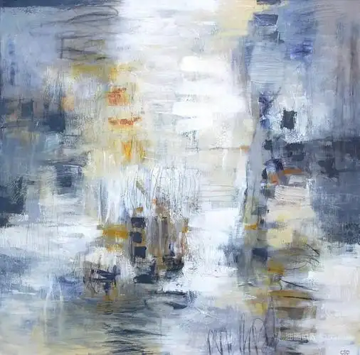 抽象风景画,克里斯蒂娜·多林作品|绘画|油画|艺术家_网易订阅