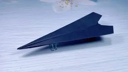 航天纸飞机折纸教程,飞得超远一分钟轻松学会,创意手工制作