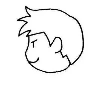 人侧脸轮廓简笔画图片