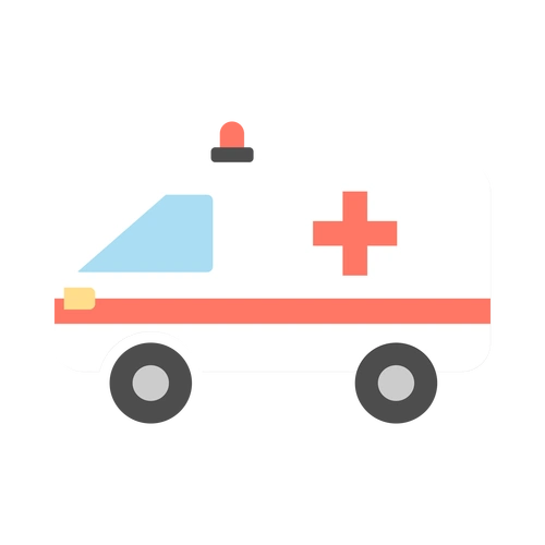 卡通救护车png图片