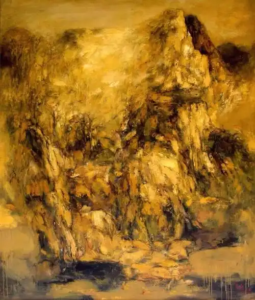 孙文刚布面油画80cm×60cm《秋语》徐晓东布面丙烯50cm×60cm《秋