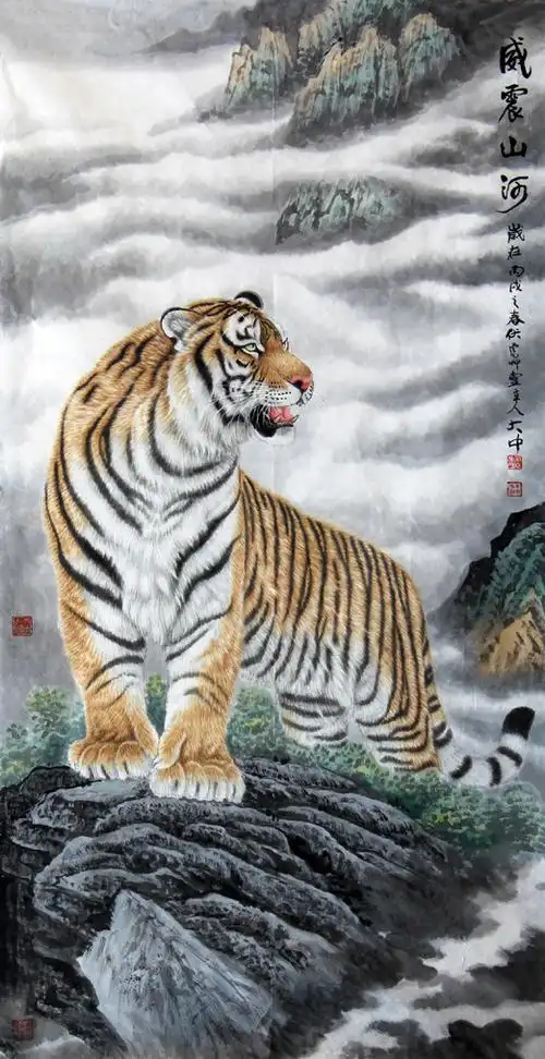 怎样才能画出老虎的威猛气势?