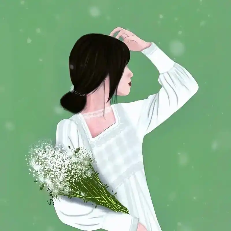 仙气背影#创作灵感 #头像 #女头 #星空精选 #抖音图文来 - 抖音