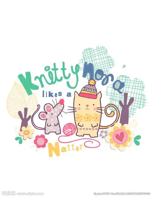 矢量卡通动物印花图案设计图__卡通设计