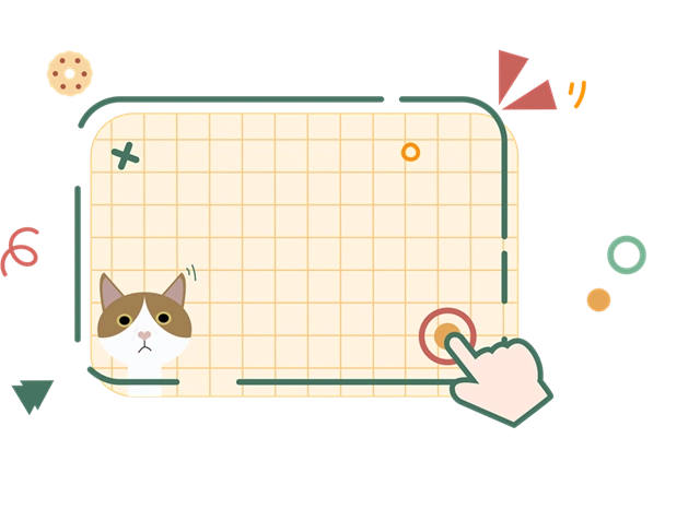 卡通手绘方格边框